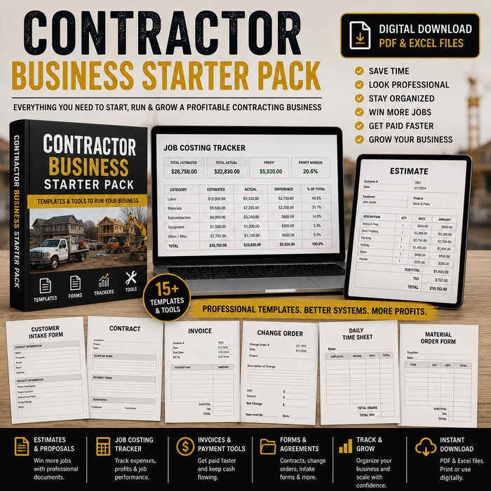 Contractor Business Starter Pack